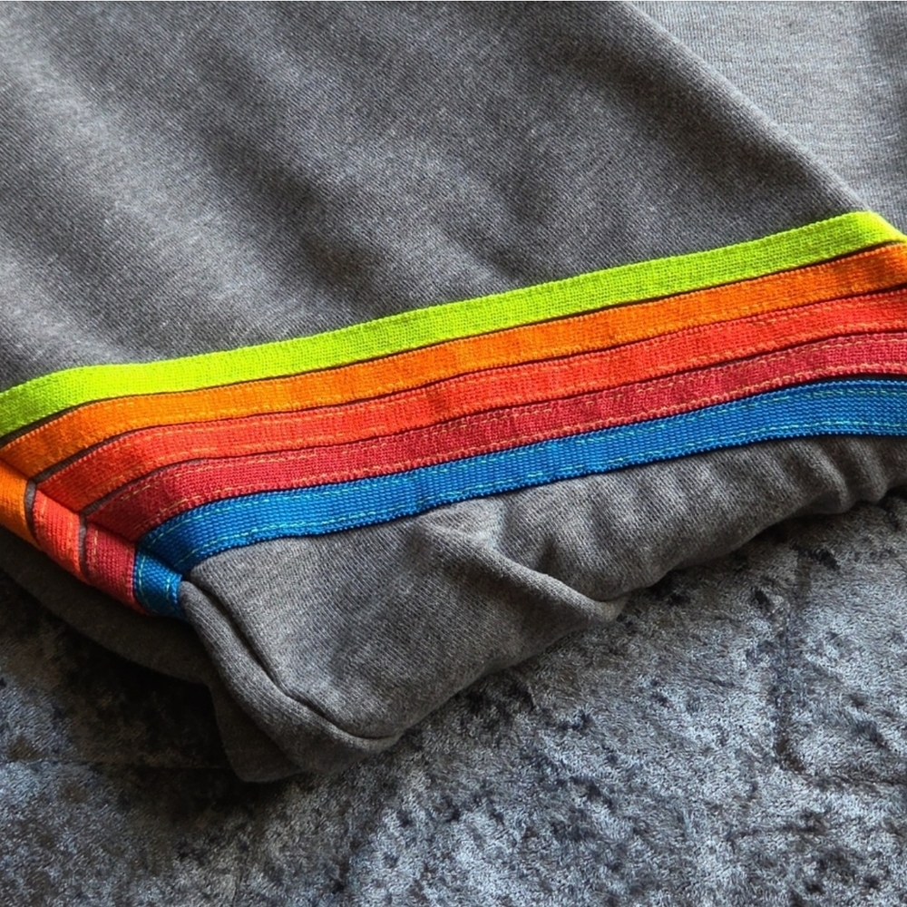Avaitor Nation Gray Sweatpants with Neon Stripes - Picture 2 of 7
